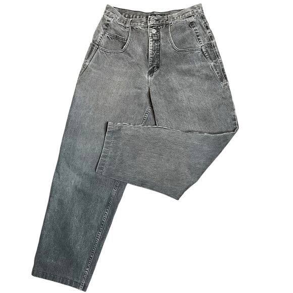Guess Vintage Black / Gray Wash Denim Jeans Size 32 - Picture 1 of 4